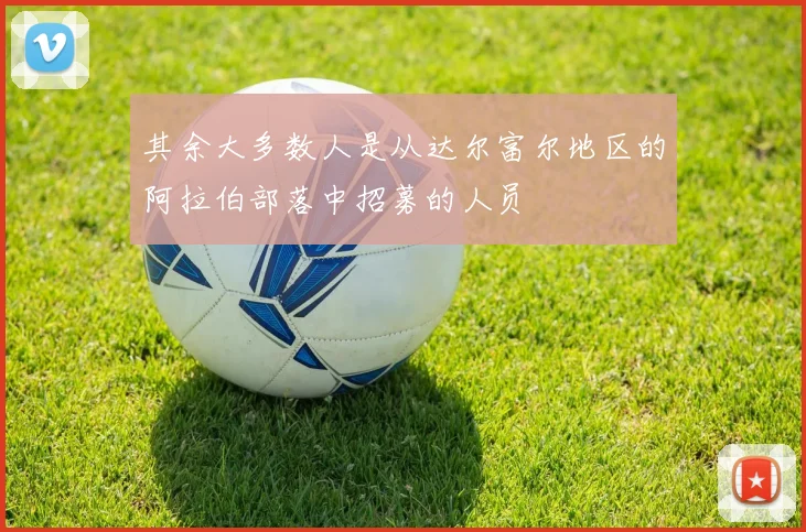其余大多数人是从达尔富尔地区的阿拉伯部落中招募的人员